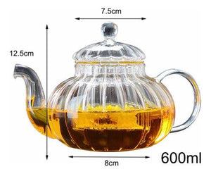 Chaleira Bule De Vidro Retrô Vai Ao Fogo Chá Café Água 1L - Them Company