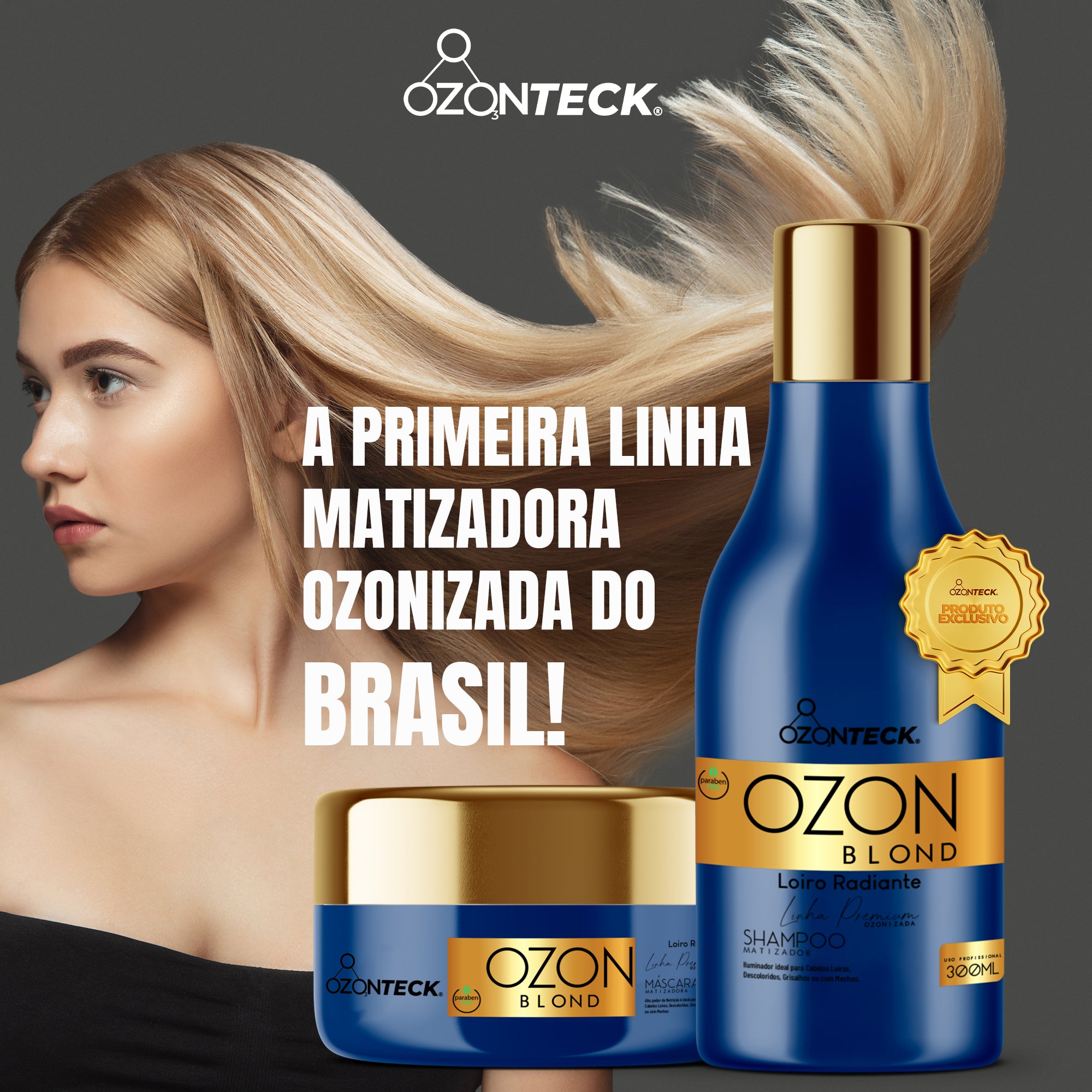 Máscara Matizadora Cabelo Loiro Ozon-Blond Ozonizada 300g