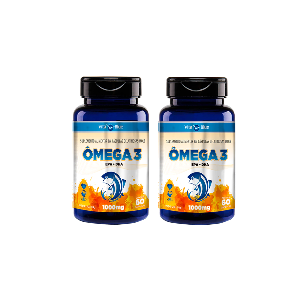 Kit Ômega 3 com 120 Cápsulas Gelatinosa Mole