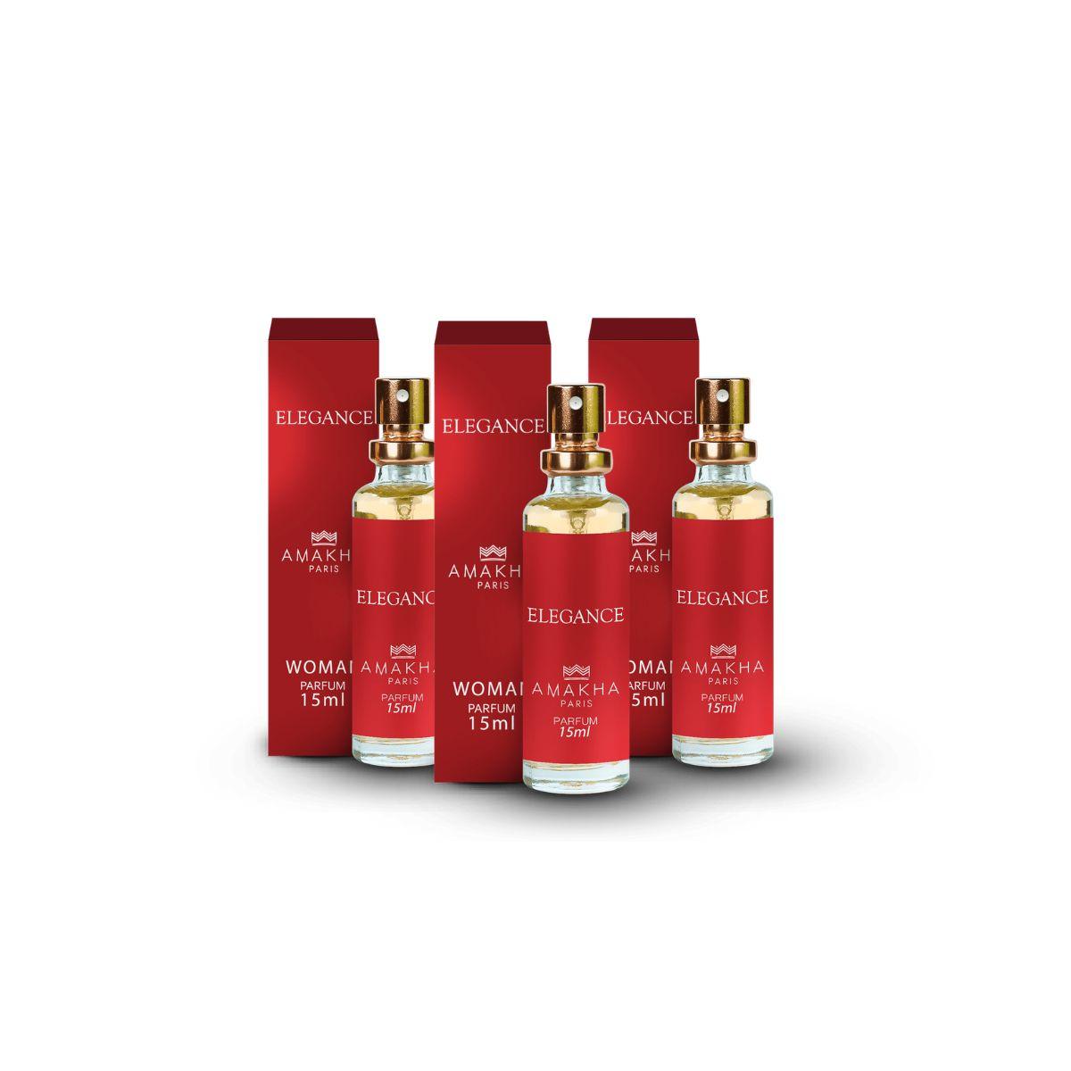 Perfume Elegance Amakha Paris Kit Com 3und 15 Ml Original - Them Company