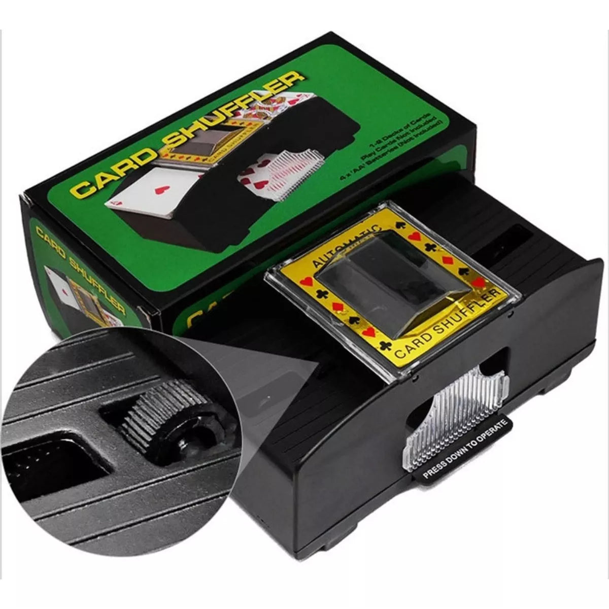 Embaralhador Misturador Cartas Automático Baralho Truco Uno