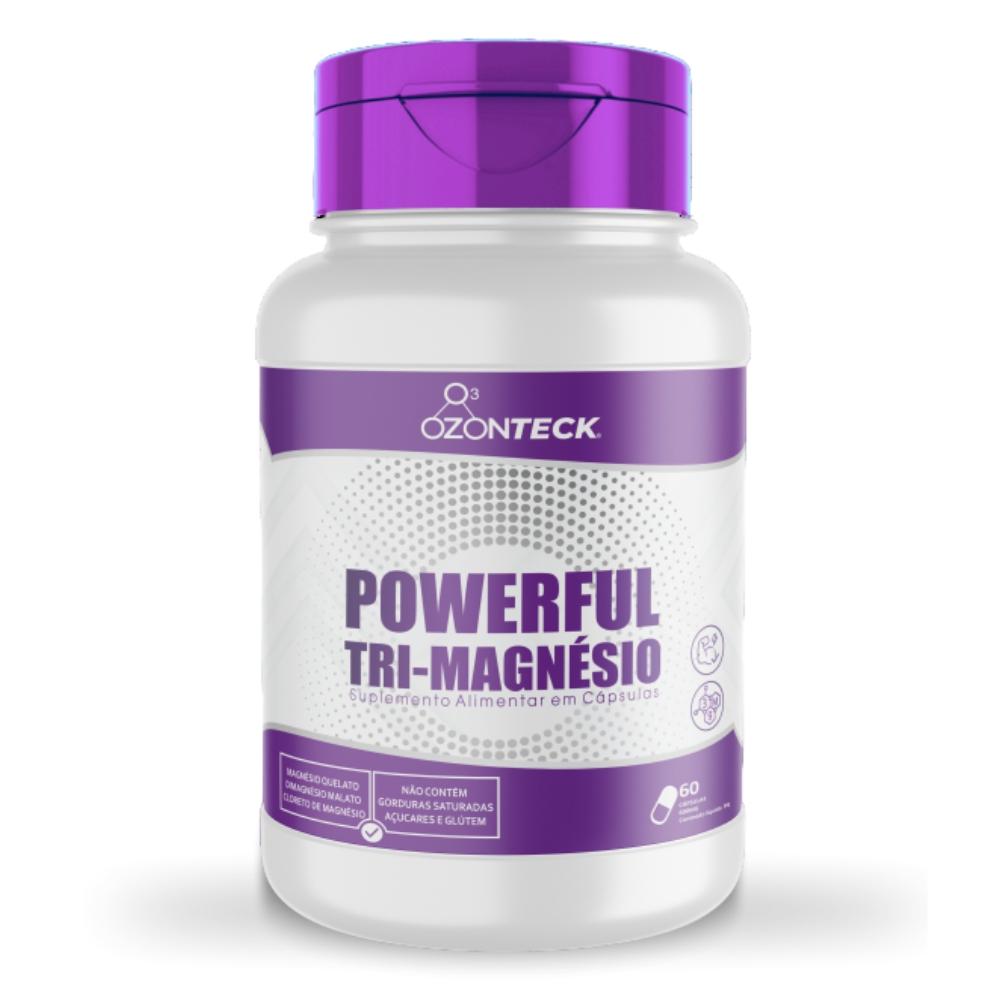 Suplemento Poweful Tri Magnésio 60 Cápsulas