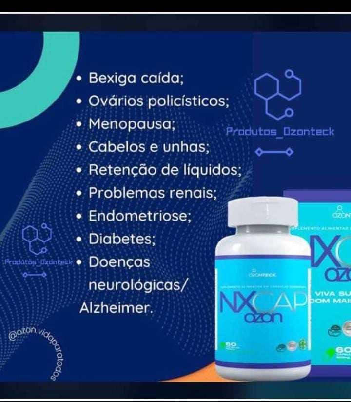NXCap Ozon Mix de Óleos Ozonizada Softgel 60 cap