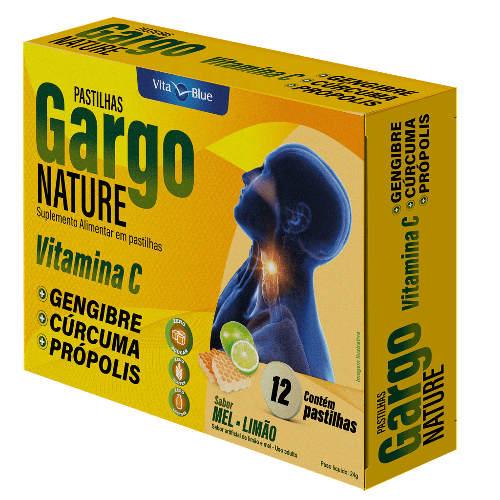 Gargo Nature Mel e Limão com 12 Pastilhas Mastigáveis - Them Company