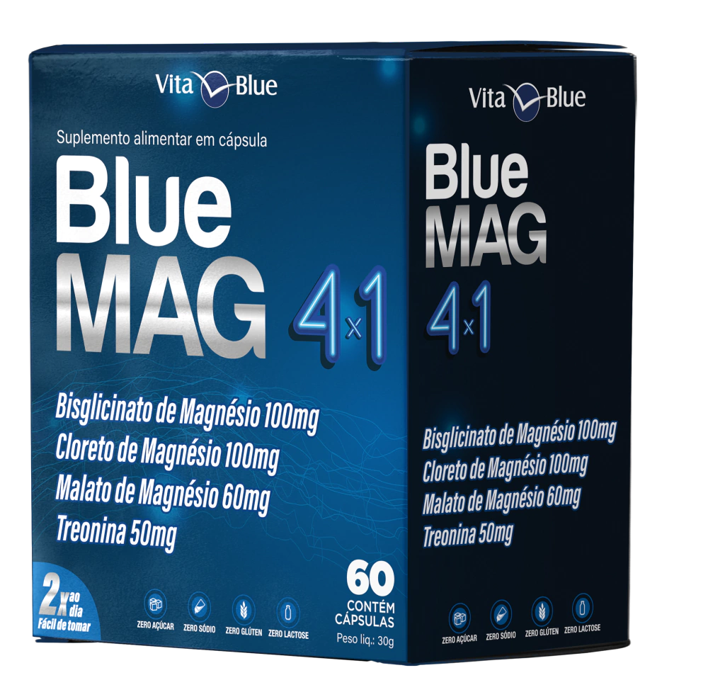 Blue Mag 4x1 Suplemento com 60 cápsulas