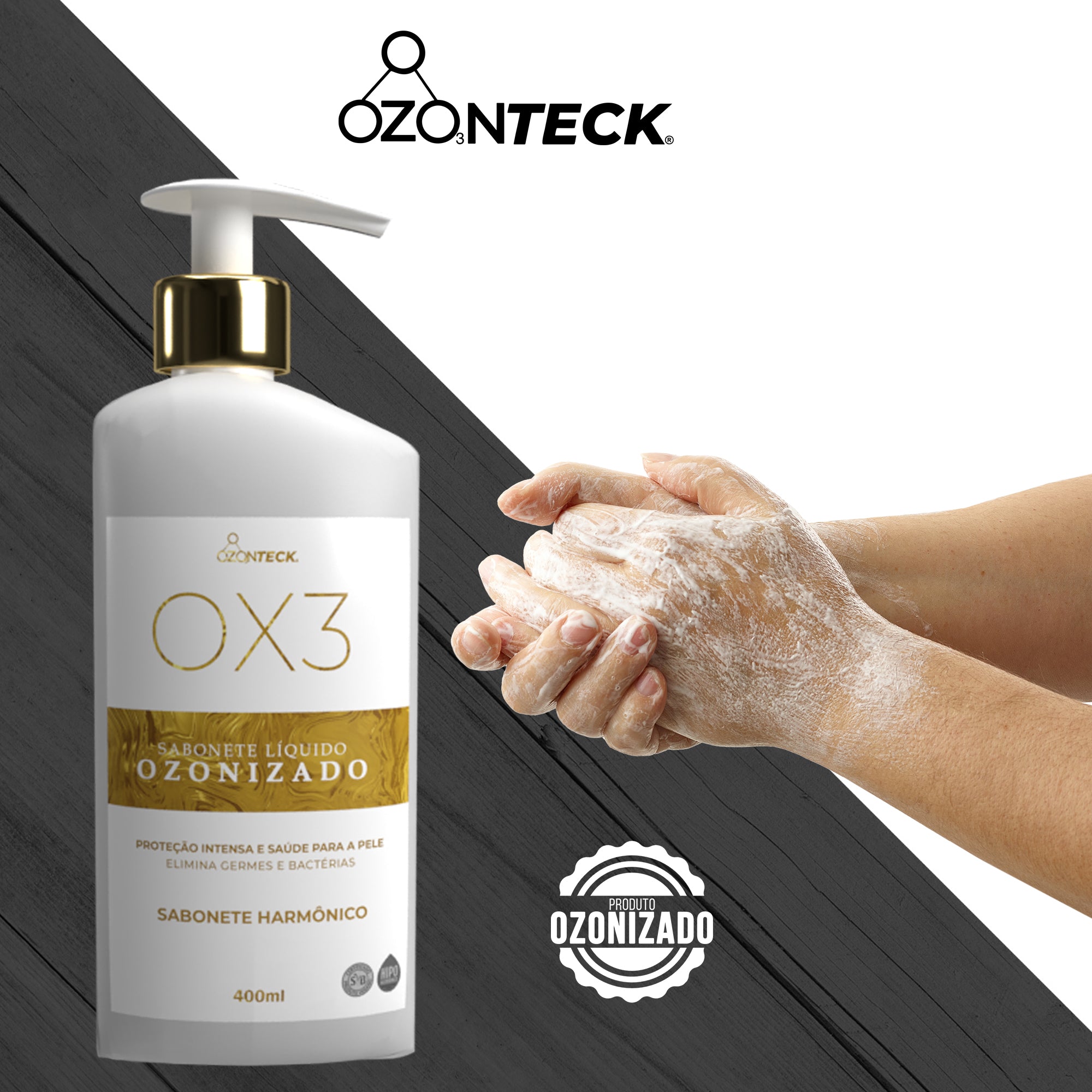 Sabonete OX3 Ozonizado Harmônico 400ml