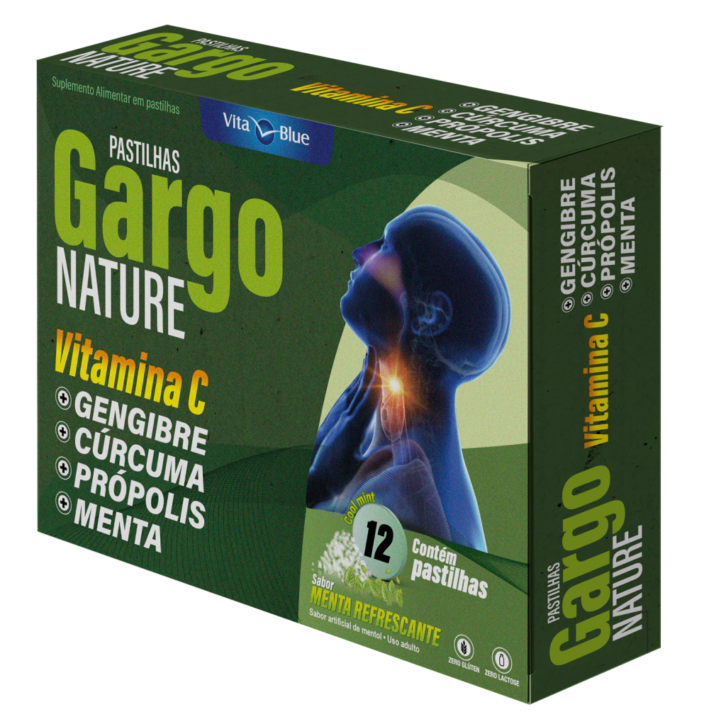 Gargo Nature Menta com 12 Pastilhas Mastigáveis
