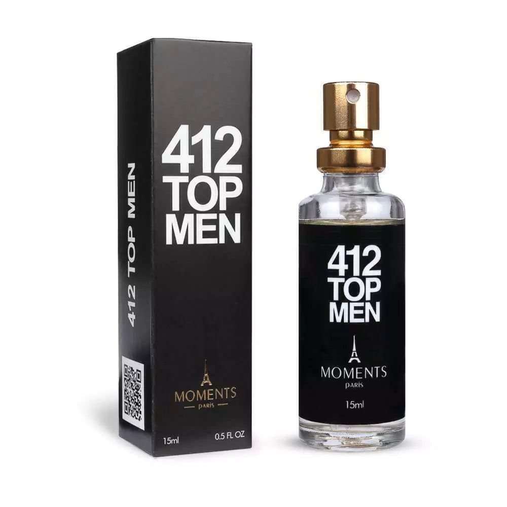 Perfume Masculino 412 Top Men Moments Paris 15ml Para Bolso