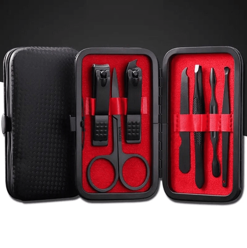 Kit Cortador De Unha Em Carbono Com 8 Peças - Them Company