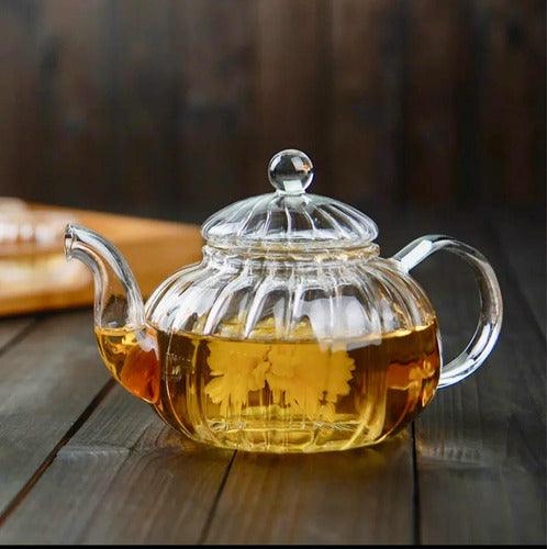 Chaleira Bule De Vidro Retrô Vai Ao Fogo Chá Café Água 1L - Them Company