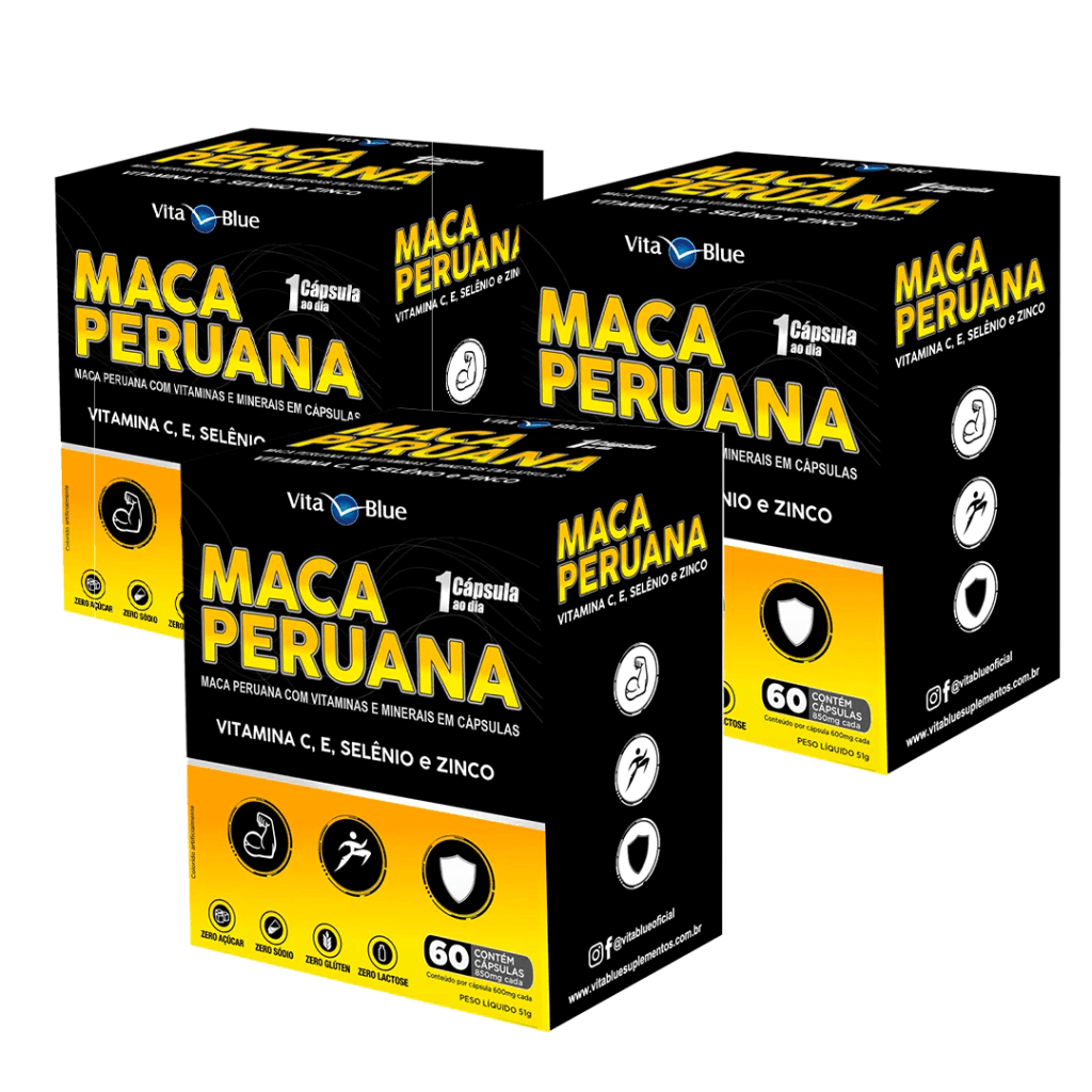 Kit Maca Peruana com 180 cápsulas - Them Company