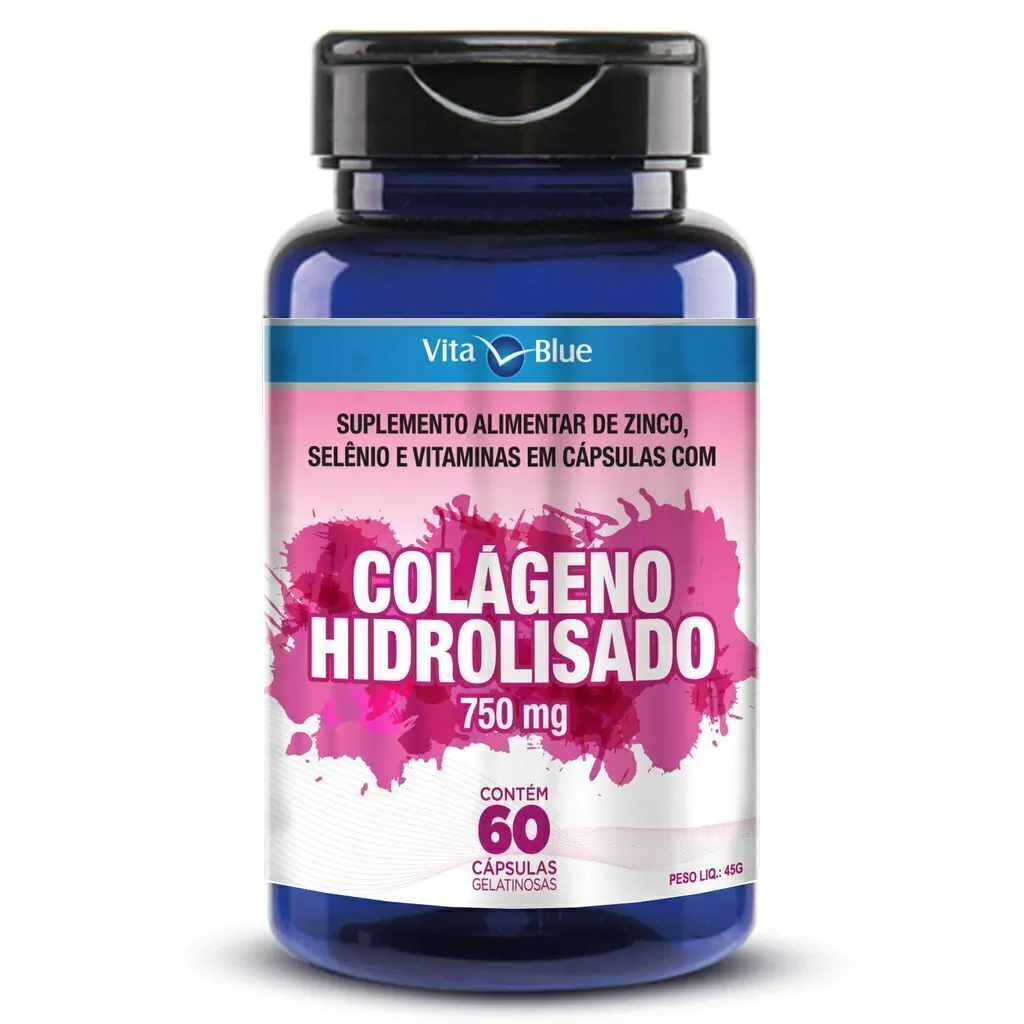 Colágeno Hidrolisado com 60 Cápsulas Softgel