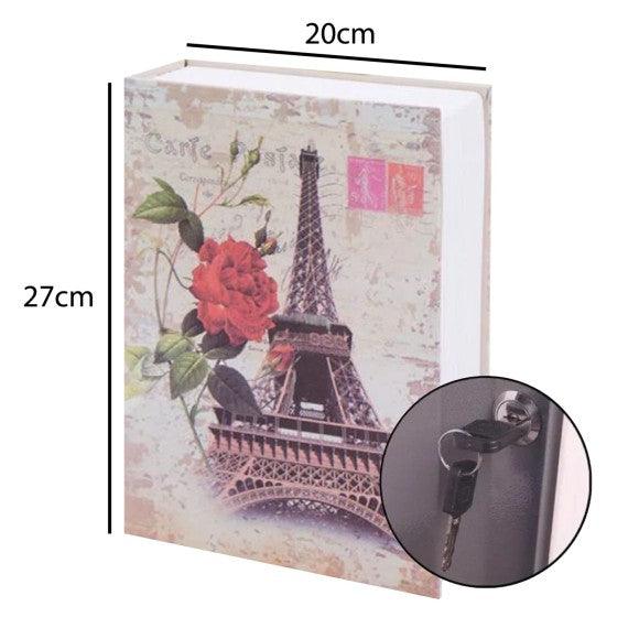 Cofre Livro Camuflado Metal com Chave 27cm x 20cm - Them Company