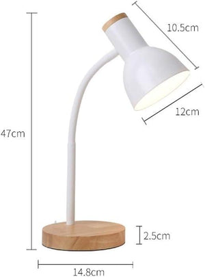 Luminária De Mesa Com Base De Madeira Bivolt Premium - Them Company