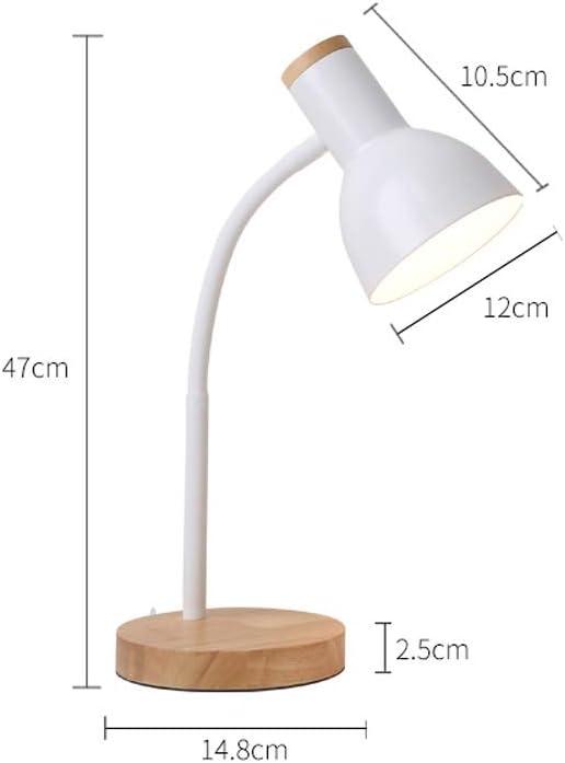 Luminária De Mesa Com Base De Madeira Bivolt Premium - Them Company