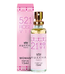 Perfume 521 Rose Vip Parfum Feminino Amakha Paris 15ml