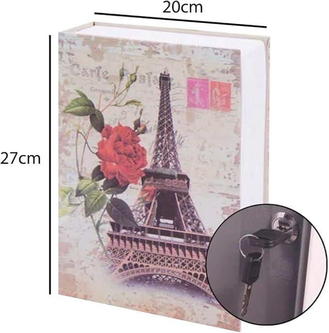 Livro Cofre Camuflado Metal com Chave 18cm x 12cm - Them Company