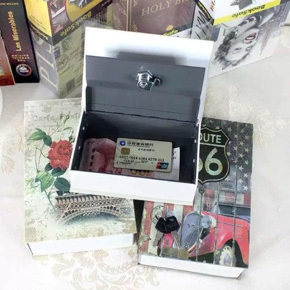 Cofre Livro Camuflado Metal com Chave 27cm x 20cm - Them Company