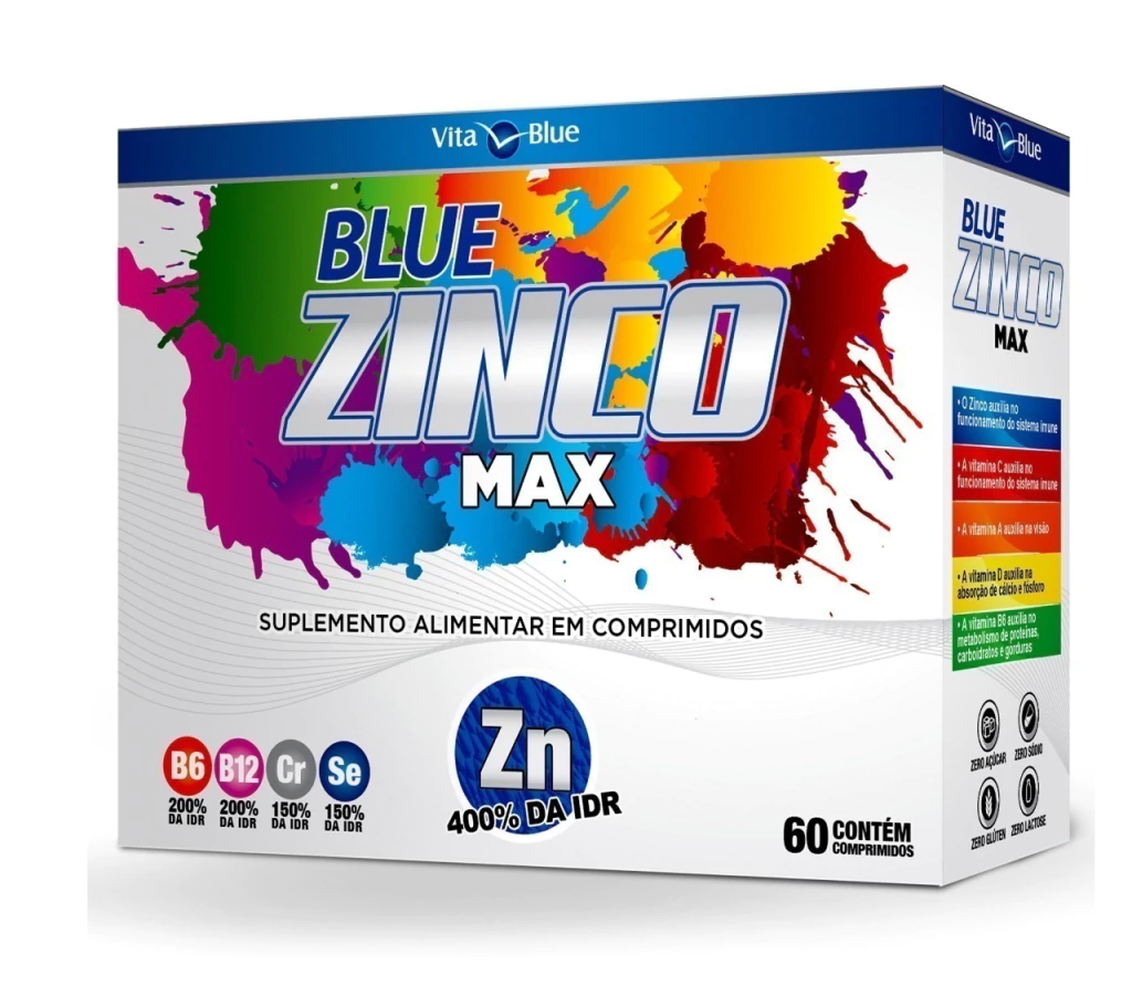 Blue Zinco Max Polivitamínico 60 comprimidos