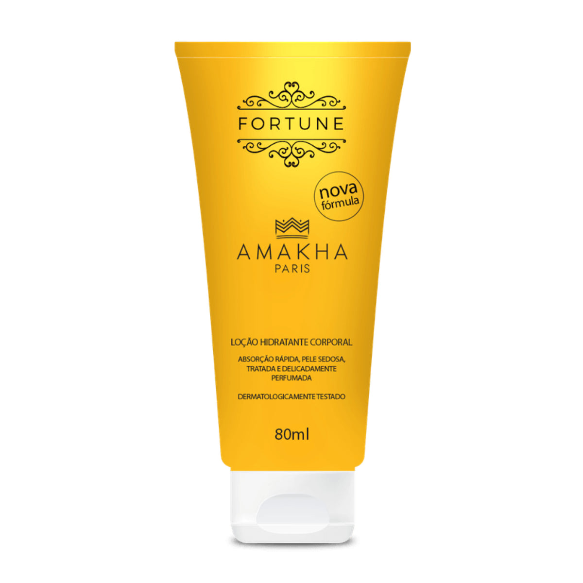 Loção Hidratante Corporal Fortune Masculino 80ml Amakha