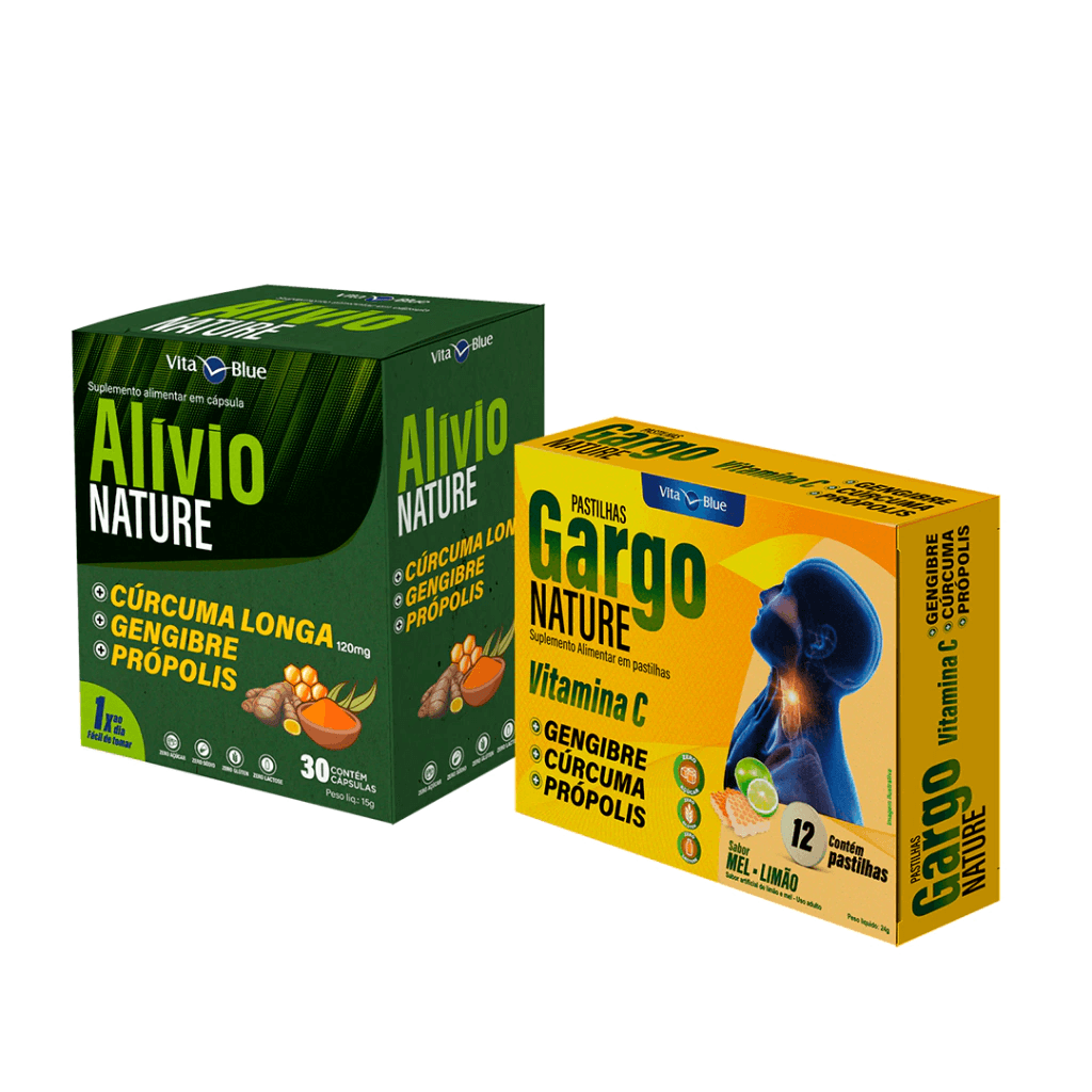 Kit Alivio Nature e Gargo Nature sabor Mel e Limão - Them Company