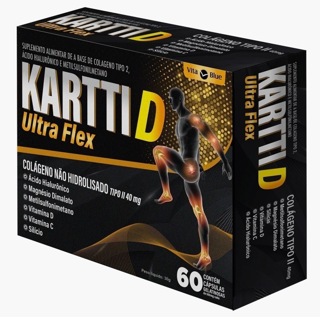 Kartti D Ultra Flex Colágeno Tipo II Suplemento 60 cápsulas