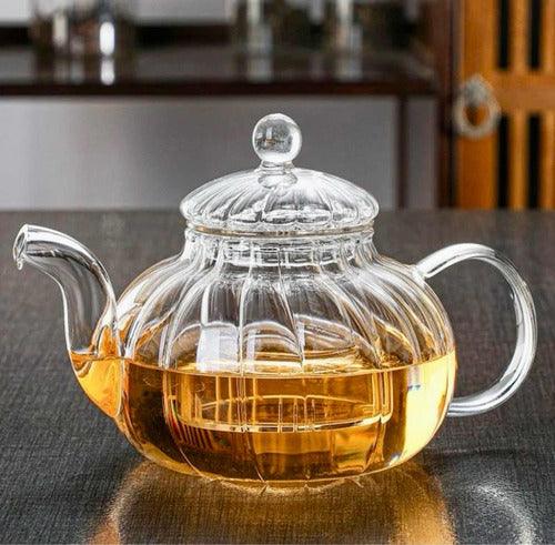 Chaleira Bule De Vidro Retrô Vai Ao Fogo Chá Café Água 1L - Them Company