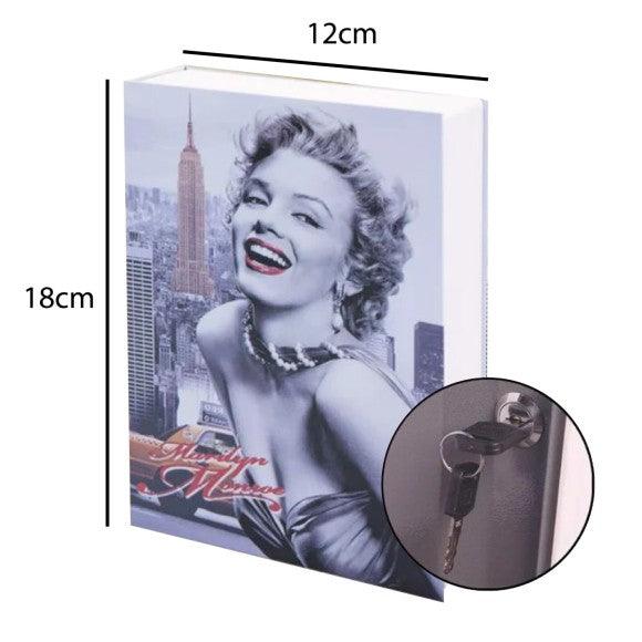 Cofre Livro Camuflado Metal com Chave 24cm x 16cm - Them Company