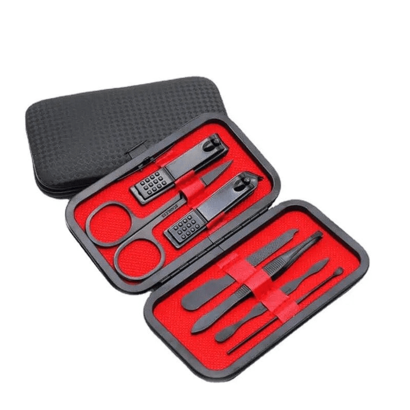Kit Cortador De Unha Em Carbono Com 8 Peças - Them Company