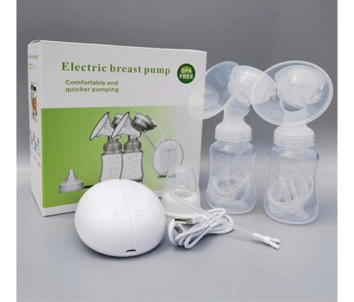 Bomba de Tirar Leite Materno Dupla Elétrica Usb Forte Sucção